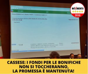 I fondi delle bonifiche non si toccheranno
