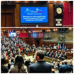 L’intervento in Aula del Presidente Volodymyr Zelens’kyj