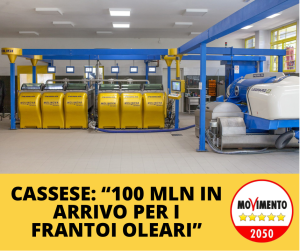 100 mln in arrivo per i frantoi oleari